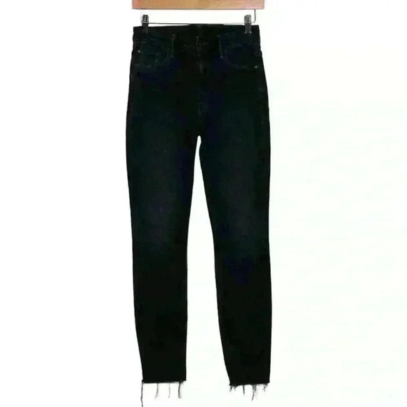 Mother High Waisted Looker Ankle Fray Last Call Skinny Jeans Size 26
